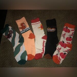Thanksgiving Socks Size 7/8